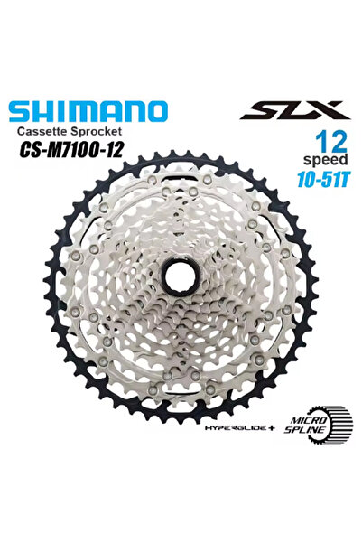 Choice كاسيت SHIMANO SLX M7100 12 سرعة CS-M7100 12 فولت 10-45T 10-51T كاسيت Micro Spline MTB
