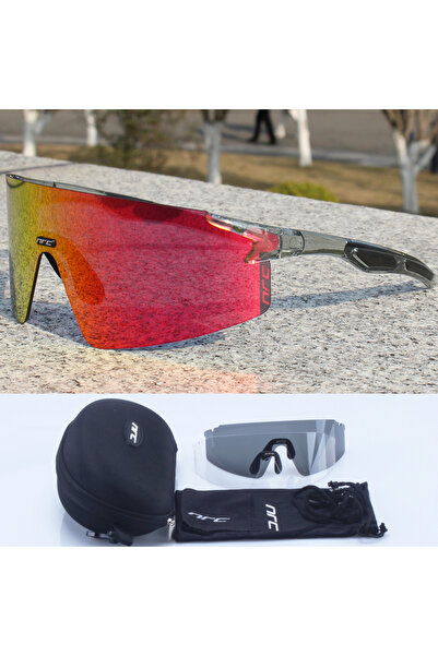 Choice نظارات شمسية لركوب الدراجات من ماركة NRC بثلاث عدسات F، مقاومة للأشعة ...