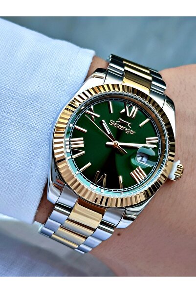 Slazenger With Calendar 10 Atm Waterproofness Steel Cord Steel Case Men's Wrist Watch 2508.02Mr