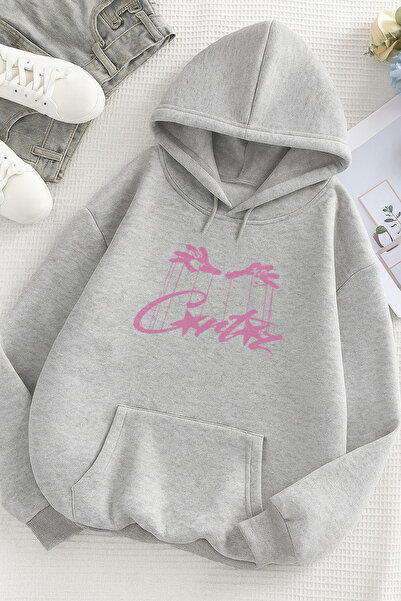 De Carte سويت شيرت بقلنسوة بتصميم Oldschool Style باللونين الأسود والرمادي من...