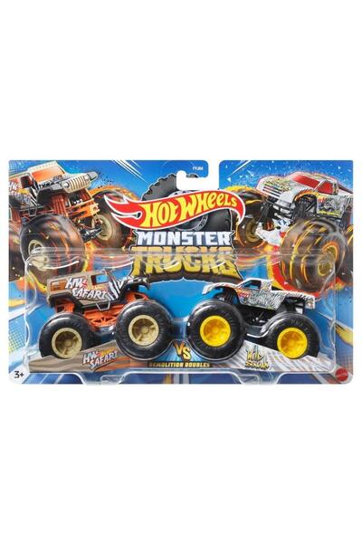 mattel Hot Wheels Monster Truck Set 2 Masini Scara 1 la 6