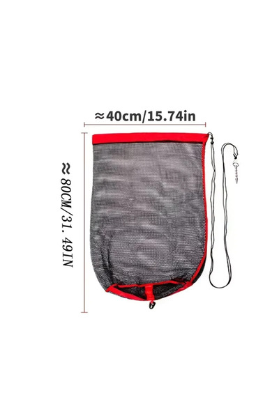 Choice 40x0.8 M Fishing Mesh Bag Folding Fishing Fishing Gear Thickening Small Grid Nets Live Fish Nets Bag