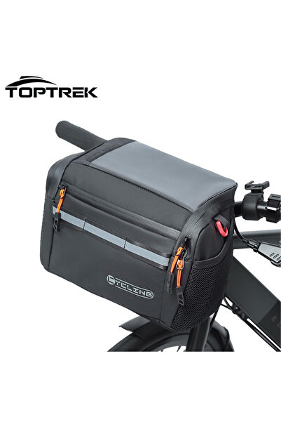 Choice حقيبة Toptrek 4L لمقود الدراجة، حقيبة معزولة كبيرة السعة لتخزين السيار...
