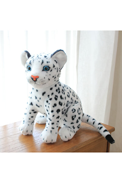 Choice لعبة نمر ثلجي 23 سم محاكاة نمر ثلجي فهد لعبة محشوة ناعمة على شكل حيوان...