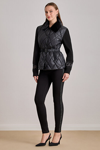 Guitar Sports Black Knitted Leggings