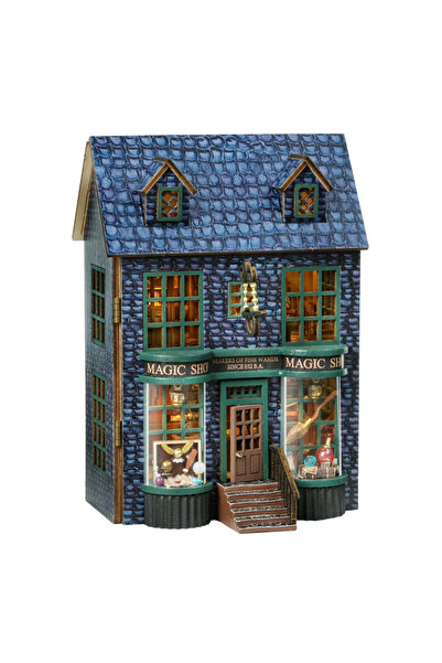 Choice مجموعة تجميع نموذج فيلا صغير DIY لبيت الدمية D-001، مجموعة بناء أحجية ...