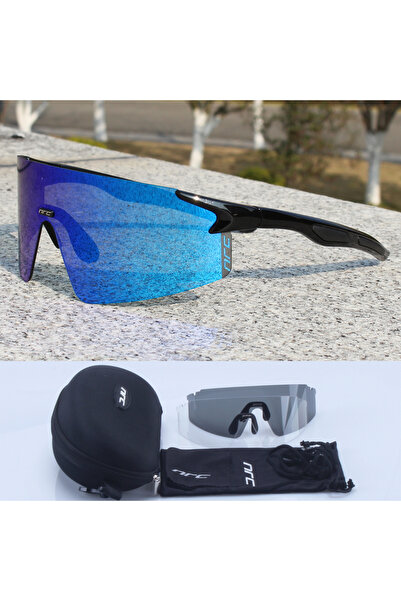 Choice نظارات شمسية لركوب الدراجات من ماركة NRC ثلاثية العدسات، مقاومة للأشعة...