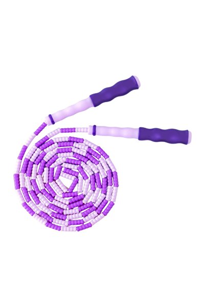 Choice حبل قفز للياقة البدنية مقسم بطول قابل للتعديل باللون الأرجواني، حبل قف...