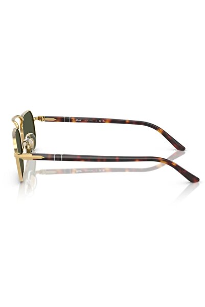 Persol Dikdörtgen Unisex güneş gözlüğü 1020-s 515/31 57-20, Metal, Altın Renk Çerçeve