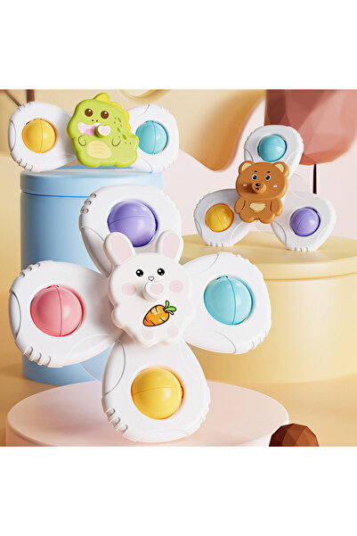 Choice 3 قطع 3 قطع لعبة دوارة ذات كوب شفط حمام الطفل لعبة مضحكة ألعاب تعليمية...