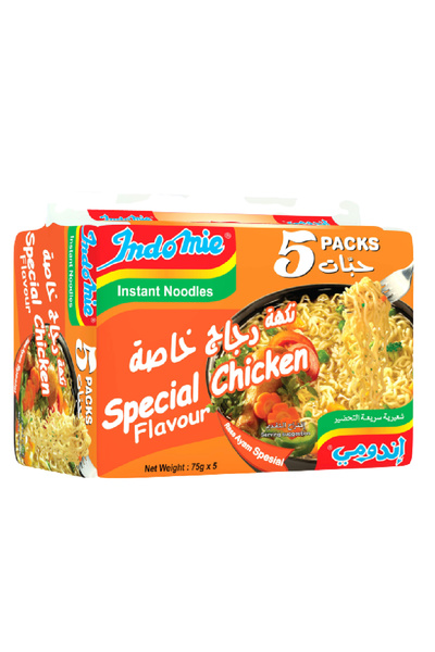 İndomie دجاج خاص، 75 جرام × 5