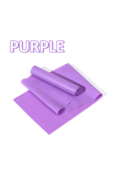 Choice شريط مطاطي للعلاج الطبيعي لليوجا، لون أرجواني، مقاس 1500×150×0.35 مم، ...