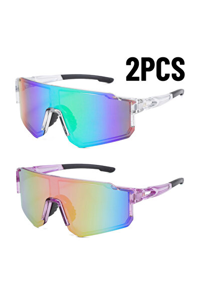 Choice KP1943-2-C4C7 1/2 قطعة نظارات قيادة خارجية لركوب الدراجات الجبلية نظار...
