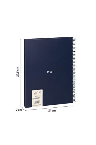 Milan Caiet A4, 80 de coli, spirală, culoare albastră, greutate hârtie 95g/mp, Velin