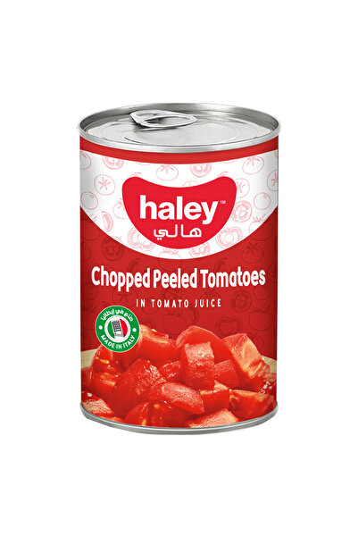 HALEY طماطم مقشرة ومفرومة، 400 غرام