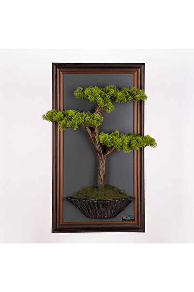 Omnia Concept Bonsai Tablaeu - 6D - Mdf Plaka Üzerinde Çerçeveli 3 Boyutlu Ya...