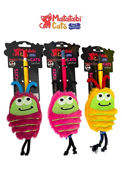 MATATABİ CATS Matatabi Cats Bug Aluminum Handle Cat Fishing Rod(Matatabi,Include Rattle and Special Rustle.Special Fabric)