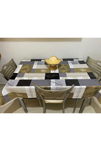 YEK HOME TEKSTİL مفرش طاولة قابل للمسح من ألياف PVC