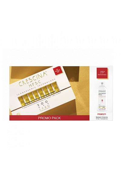 LABO Crescina Transdermic Re-Growth HFSC 500 Man: 20 Ampoules Treatment + HFSC Shampoo 200ml