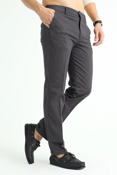 ModaPlaza Men's Bomonti Classic Linen Trousers