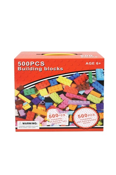 Toy Комплект от 500 цветни строителни блокчета