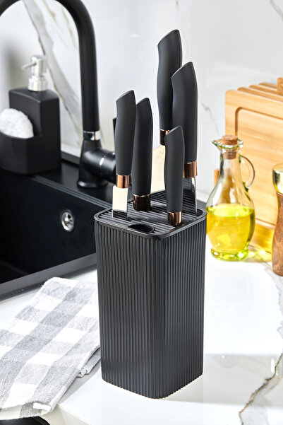 Homie Line Kare Bıçaklık - Mutfak Tezgah Üstü Bıçak Standı Düzenleyici Organizer