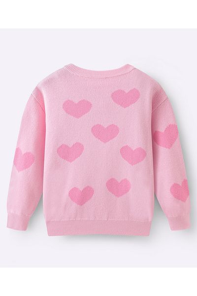 SAPS Front Open Sweaters - Pink