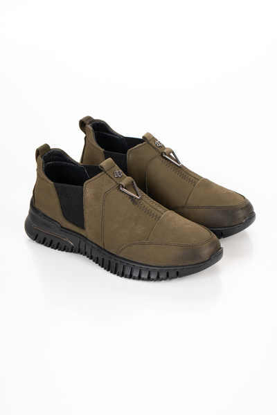 REALMİNE 1453-1 Casual Γυναικεία - Πλήρως Ορθοπεδικά - Γνήσιο Δέρμα Nubuck - Μισά Μποτάκια και Παπούτσια