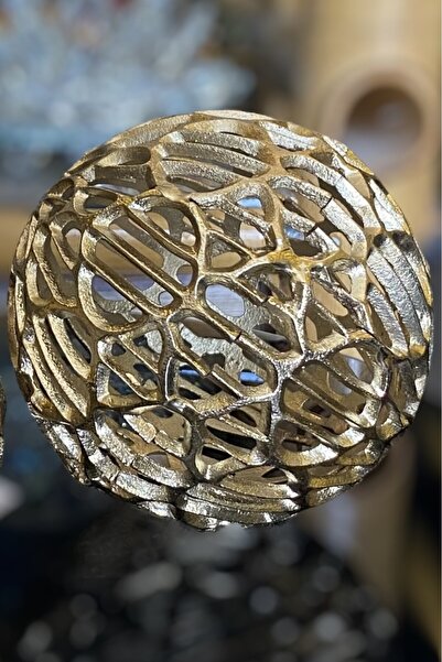 Peacock Döküm Gold Top Dekor 15 Cm