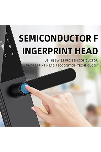 Taimi Smart Wi-Fi lock with fingerprint, keypad, card & Tuya app – for wood/steel doors - 2 pcs