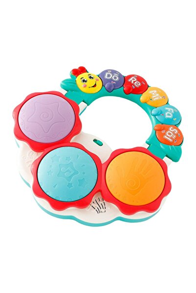 Fab N Funky Puzzle Handheld Drum Tapping, 2 Years+, 23.3 x 5 x 16cm - Multicolor
