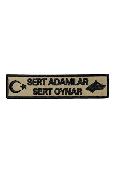 Ex Patch Sert Adamlar Sert Oynar Yazılı Nakış Peç Patch - 15x3.5 cm