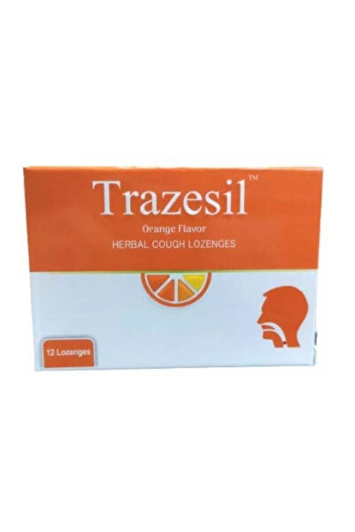 TRAZESIL Lozenges, Orange Flavour, 12 Tablets
