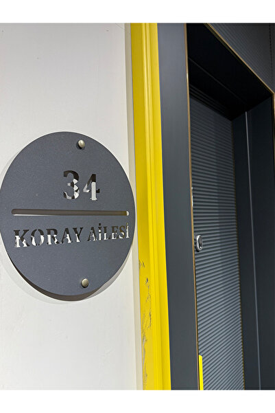 abs door Kişiye Özel Kapı Numarası ve Kapı İsimliği Lazer Kesim Metal