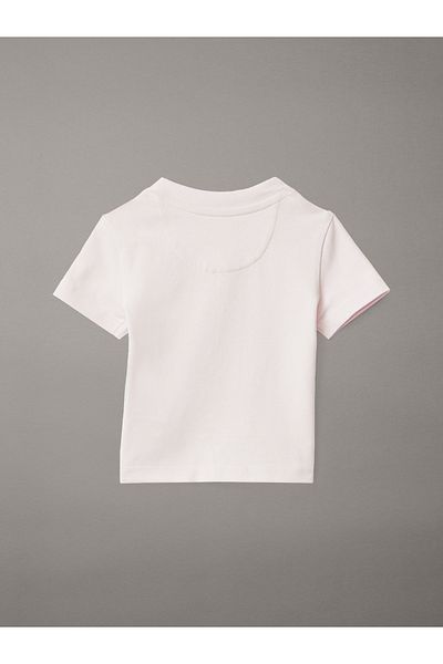 Calvin Klein Calvin Klein Newborn Pink Ice Monogram Crew Neck T-Shirt