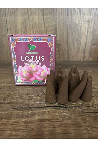 Layansaa 10 adet lotus aromalı konik tütsü