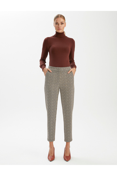 BGN workshop VISKON KARISIM DESENLI HAVUC PANTOLON