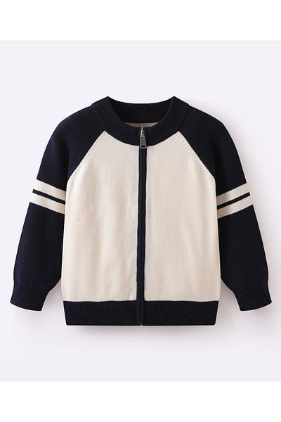 SAPS Front Open Sweaters - Beige