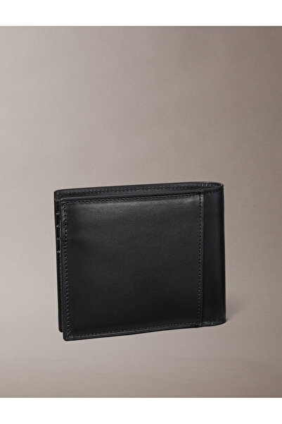 Calvin Klein Men Black Plaque Billfold Wallet