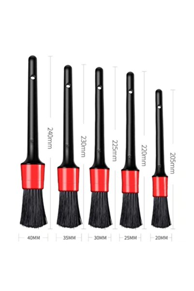 Buffer ® 5-Piece Multi-Purpose Interior and Exterior Surface Cleaning & Detailing Brush Set