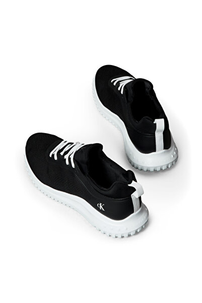 Calvin Klein Men White & Black Eva Runner Sock Mix Low Top Trainers
