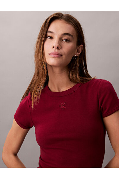 Calvin Klein Calvin Klein Women Black Short Sleeve Ctn Contour 1X1 R Dress