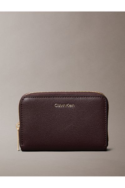 Calvin Klein Calvin Klein Women Red Foil Logo Square Medium Zip Wallet
