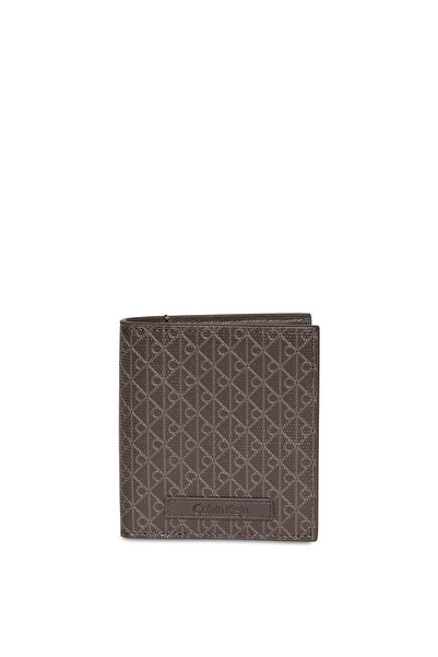 Calvin Klein Men Brown Coated Ns Slim Billfold Wallet