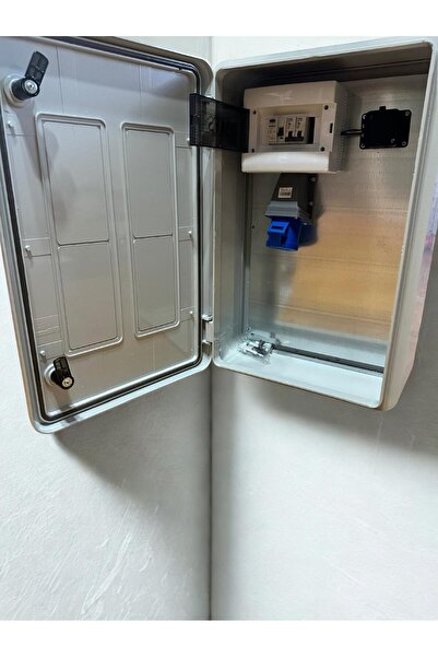 MTSevcharger 7 KW 60 40 20V’KO KOMBİNASYON PANOSU KUTUSU PANO ELEKTRİKLİ ARAÇ ŞARJ CİHAZI TESLA MAVİ ADAPTÖR