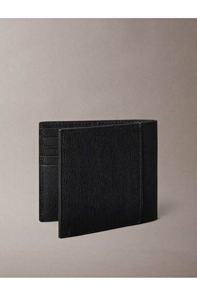 Calvin Klein Men Black Saffiano Ew Billfold Wallet