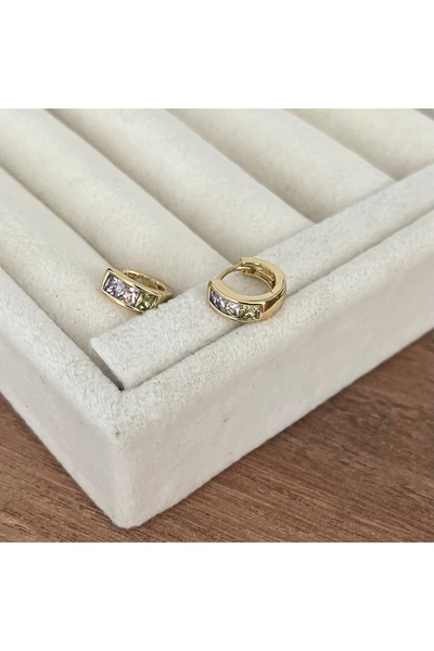 ATELİER GİZEM Xuping kararmaz gold halka çelik çocuk küpesi