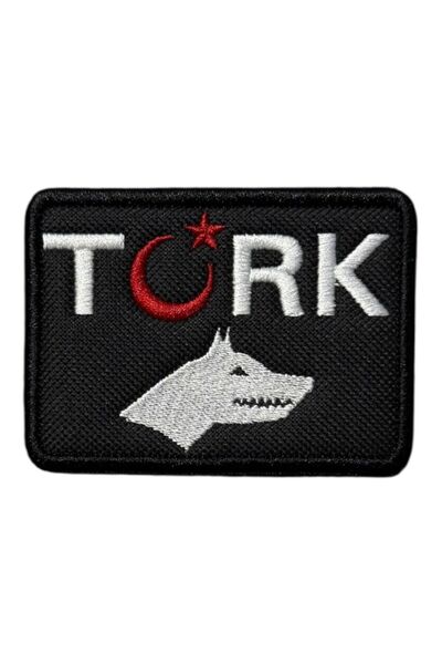 Ex Patch Bozkurt ve Ay Yıldızlı Türk Patch Peç - 8x6 cm