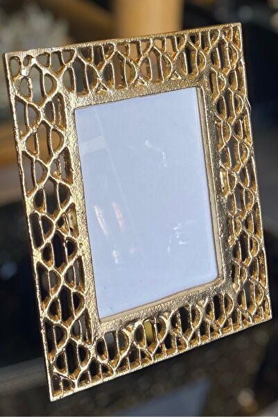 LEMİ DEKORASYON Peacock Casting Gold Photo Frame 26*21 cm