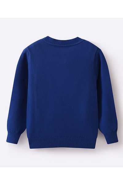 SAPS Front Open Sweaters - Blue